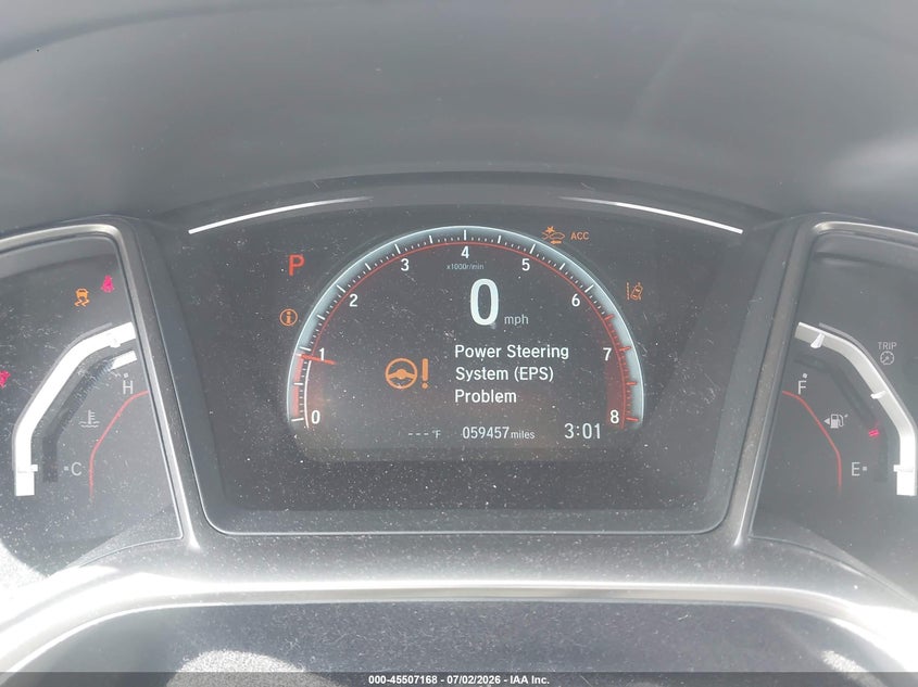 2018 Honda Civic VIN SHHFK7H90JU224709 IAAI salvage auction — FRONT END, Salvage (North Carolina), sold $5,100 on 2026-07-23 (photo 7)