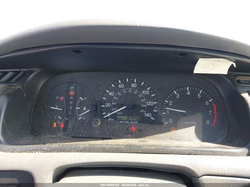 2001 Toyota Camry VIN JT2BG22K610545466 IAAI salvage auction — NORMAL WEAR, Salvage (California), sold $325 on 2026-07-29 (photo 7)