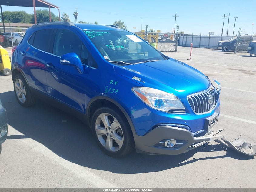 2016 Buick Encore VIN KL4CJBSB6GB565477 IAAI salvage auction — FRONT END, Salvage (California), sold $975 on 2026-07-21 (photo 1)
