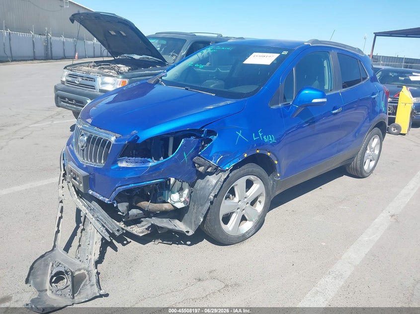 2016 Buick Encore VIN KL4CJBSB6GB565477 IAAI salvage auction — FRONT END, Salvage (California), sold $975 on 2026-07-21 (photo 2)