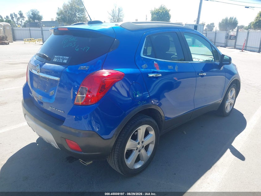 2016 Buick Encore VIN KL4CJBSB6GB565477 IAAI salvage auction — FRONT END, Salvage (California), sold $975 on 2026-07-21 (photo 4)