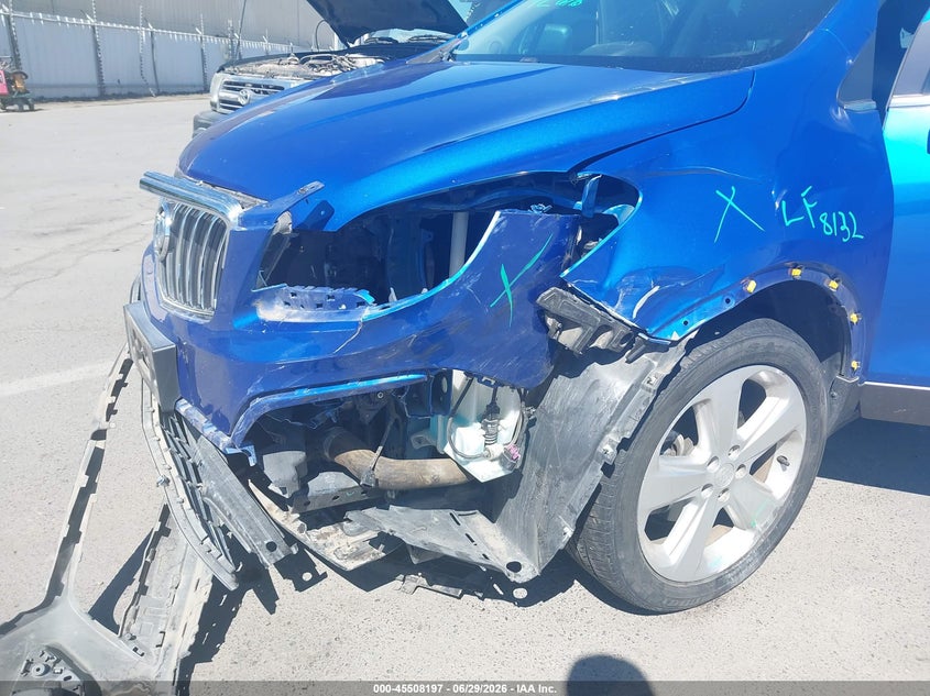 2016 Buick Encore VIN KL4CJBSB6GB565477 IAAI salvage auction — FRONT END, Salvage (California), sold $975 on 2026-07-21 (photo 6)