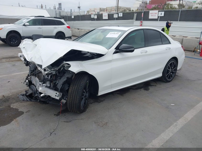 2020 Mercedes-Benz C-Class VIN 55SWF8DB6LU323122 IAAI salvage auction — FRONT END, Salvage Title, sold $1,900 on 2026-09-26 (photo 2)
