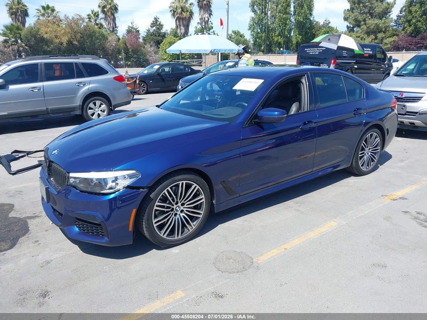 2019 BMW 5er VIN WBAJE5C54KWW39781 IAAI salvage auction — RIGHT SIDE, Salvage Title, sold $13,300 on 2026-08-03 (photo 2)