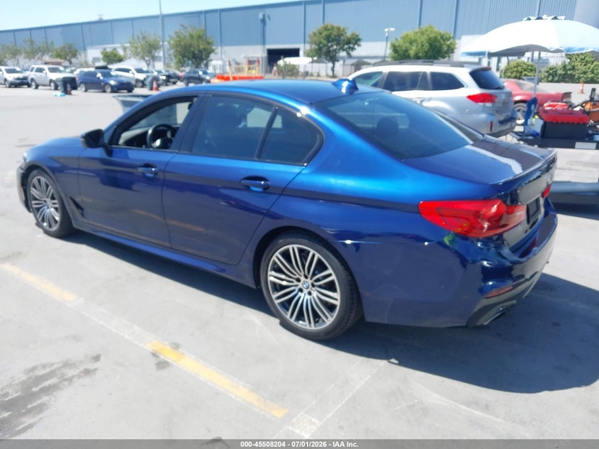 2019 BMW 5er VIN WBAJE5C54KWW39781 IAAI salvage auction — RIGHT SIDE, Salvage Title, sold $13,300 on 2026-08-03 (photo 3)