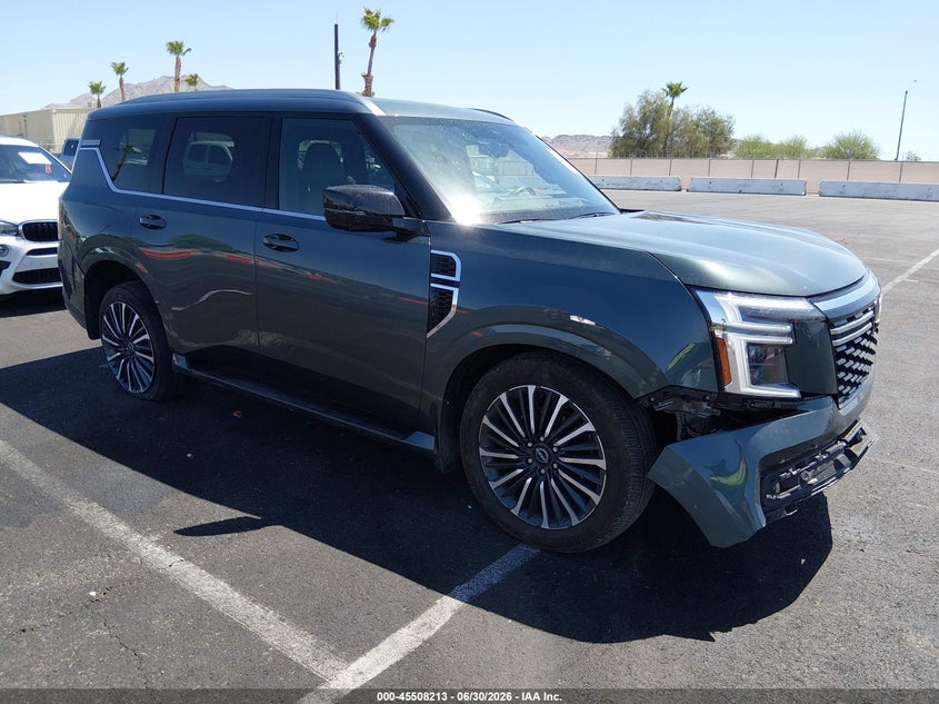 2026 Nissan Armada VIN JN8AY3CC5T9215947 IAAI salvage auction — RIGHT SIDE, Salvage Title, sold $46,500 on 2026-09-04 (photo 1)