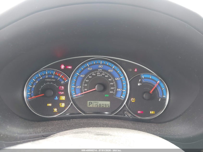 2009 Subaru Forester VIN JF2SH63659H758548 IAAI salvage auction — LEFT REAR, Salvage (California), sold $725 on 2026-07-13 (photo 7)
