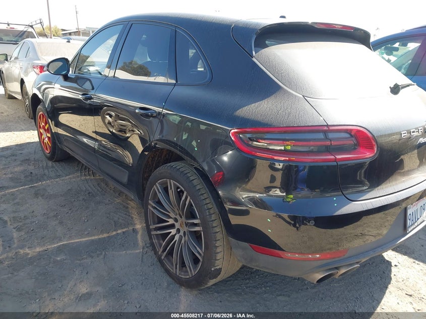 2015 Porsche Macan VIN WP1AB2A50FLB54329 IAAI salvage auction — LEFT FRONT, Salvage Certificate (California), sold $4,700 on 2026-07-18 (photo 3)