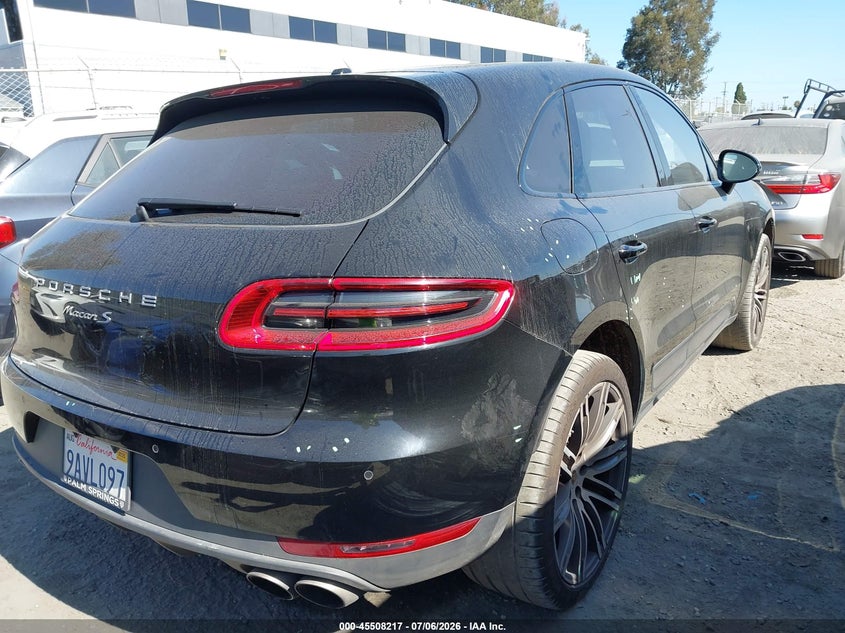2015 Porsche Macan VIN WP1AB2A50FLB54329 IAAI salvage auction — LEFT FRONT, Salvage Certificate (California), sold $4,700 on 2026-07-18 (photo 4)