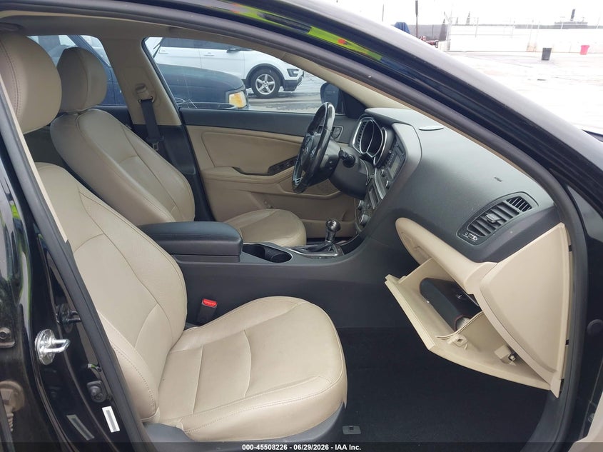 2014 Kia Optima VIN 5XXGN4A77EG332378 IAAI salvage auction — LEFT SIDE, Clear - Dealer Only (California), sold $650 on 2026-07-09 (photo 5)
