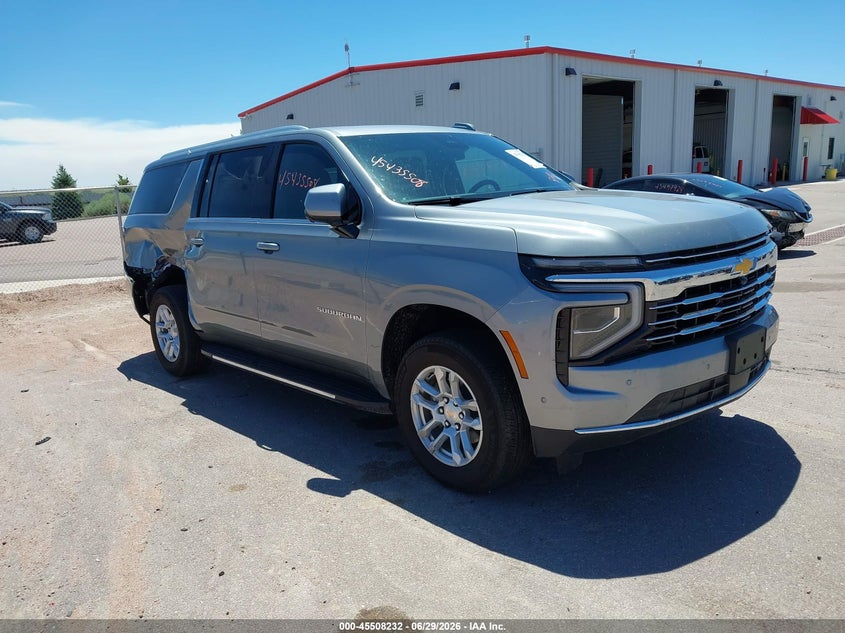 2026 Chevrolet Suburban VIN 1GNS5CKD6TR136829 IAAI salvage auction — RIGHT SIDE, Clear (Texas), sold $46,250 on 2026-07-29 (photo 1)