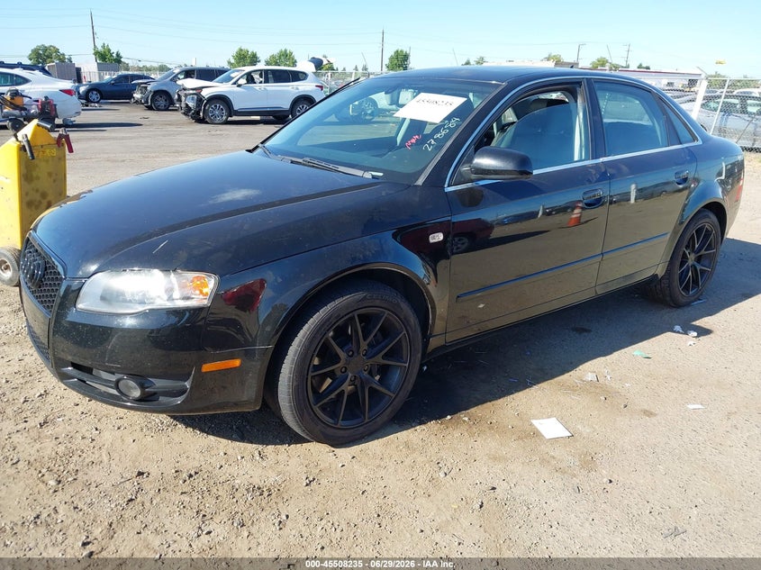 2006 Audi A4 VIN WAUAF78E26A278684 IAAI salvage auction — NORMAL WEAR, Salvage (California), sold $350 on 2026-07-22 (photo 2)