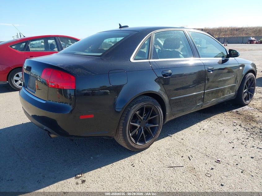 2006 Audi A4 VIN WAUAF78E26A278684 IAAI salvage auction — NORMAL WEAR, Salvage (California), sold $350 on 2026-07-22 (photo 4)
