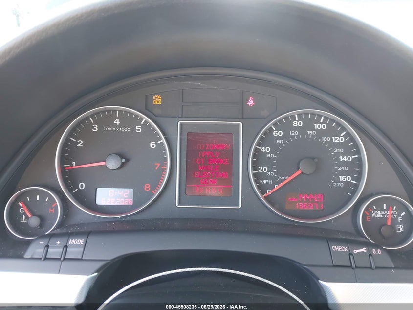 2006 Audi A4 VIN WAUAF78E26A278684 IAAI salvage auction — NORMAL WEAR, Salvage (California), sold $350 on 2026-07-22 (photo 7)