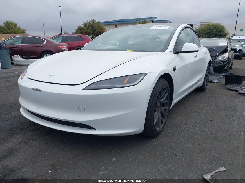 2024 Tesla Model 3 VIN 5YJ3E1EB2RF735494 IAAI salvage auction — REAR END, Salvage Certificate (California), sold $13,550 on 2026-07-31 (photo 2)