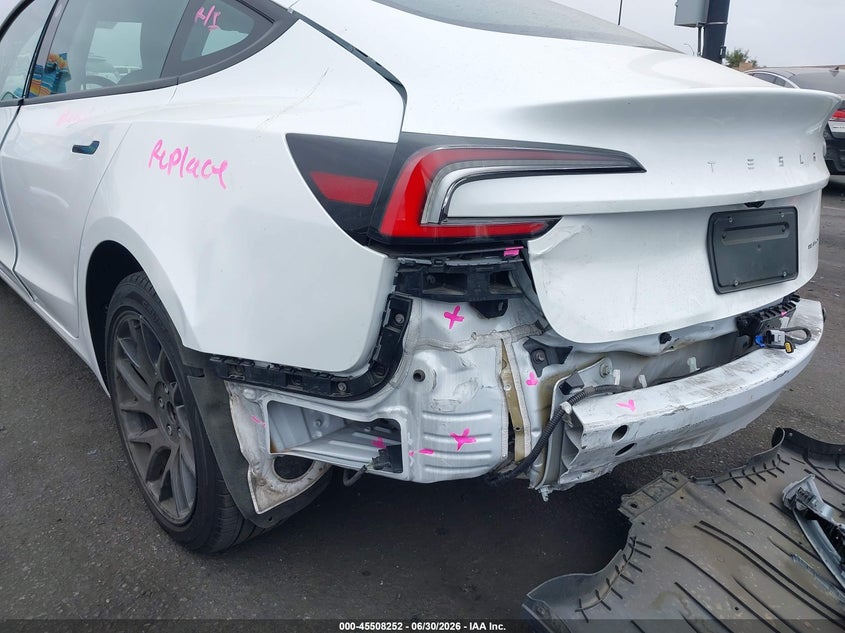 2024 Tesla Model 3 VIN 5YJ3E1EB2RF735494 IAAI salvage auction — REAR END, Salvage Certificate (California), sold $13,550 on 2026-07-31 (photo 6)