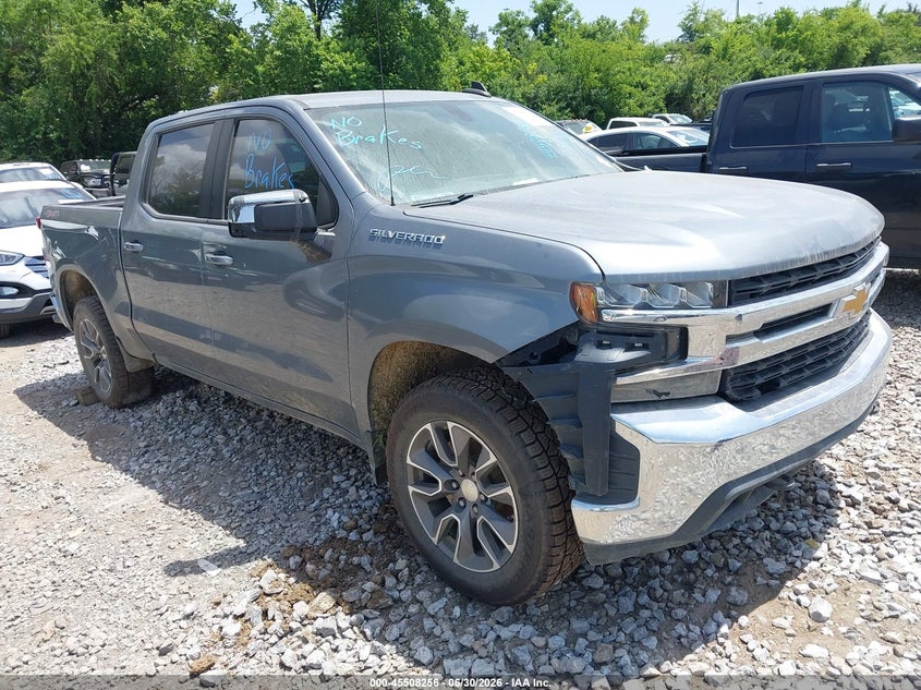 2021 Chevrolet Silverado VIN 3GCUYDED5MG201956 IAAI salvage auction — RIGHT FRONT, Salvage (Tennessee), sold $8,250 on 2026-07-30 (photo 1)