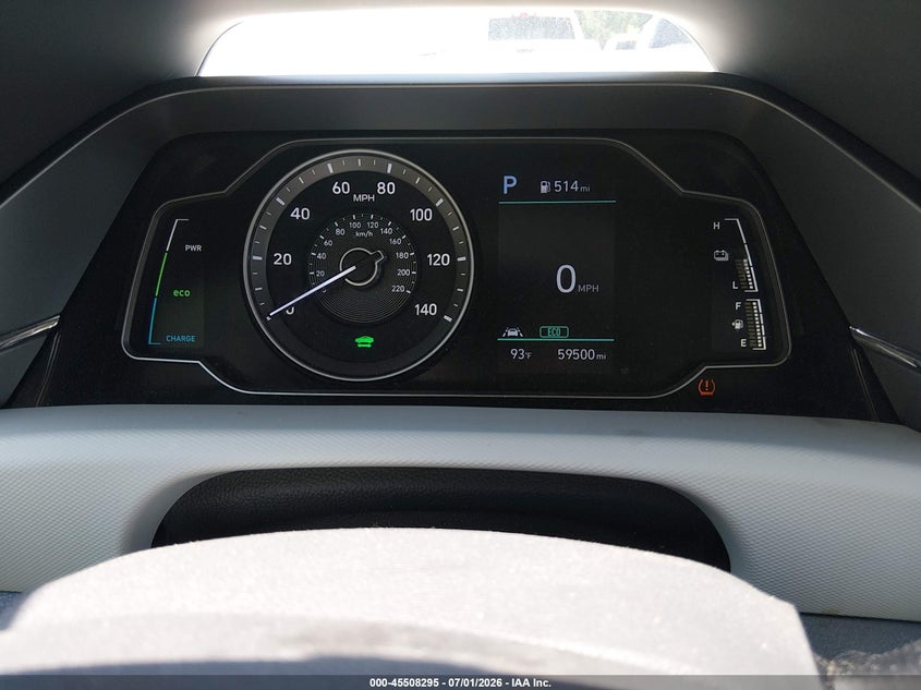 2020 Hyundai Ioniq hybrid VIN KMHC65LC1LU220027 IAAI salvage auction — RIGHT SIDE, Sf97 (Kentucky), sold $7,200 on 2026-08-12 (photo 7)