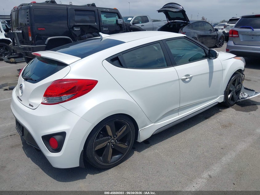 2013 Hyundai Veloster VIN KMHTC6AE8DU175642 IAAI salvage auction — FRONT END, Salvage (California), sold $825 on 2026-07-16 (photo 4)