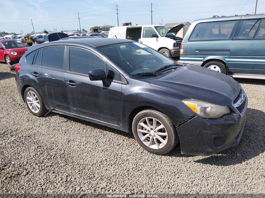 2014 Subaru Impreza VIN JF1GPAC65E8276172 IAAI salvage auction — NORMAL WEAR, Clear - Public Restricted (Oregon), sold $1,850 on 2026-07-13 (photo 1)