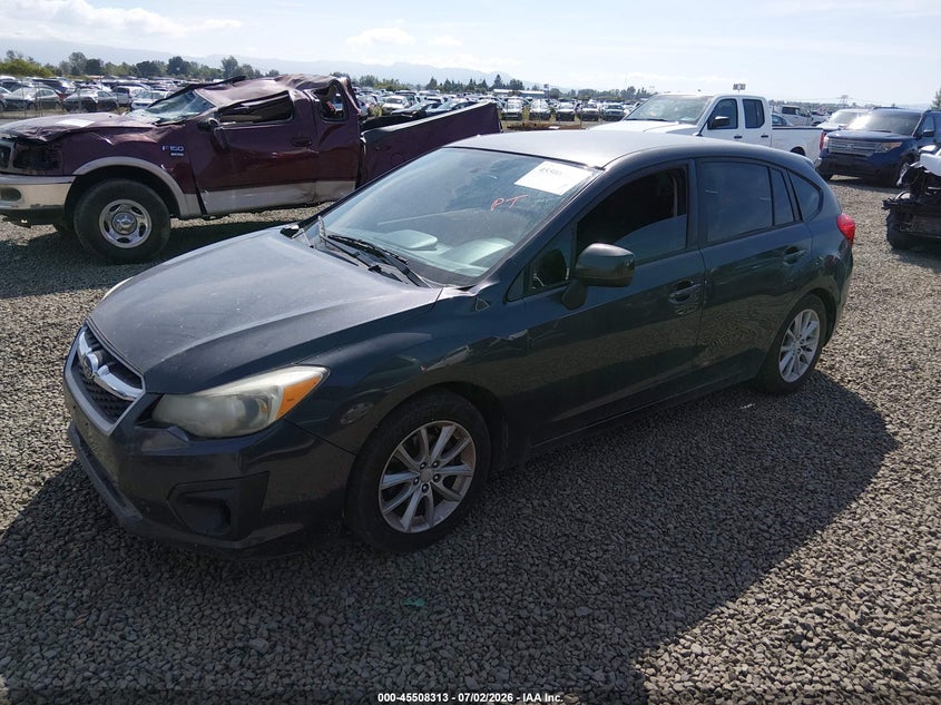 2014 Subaru Impreza VIN JF1GPAC65E8276172 IAAI salvage auction — NORMAL WEAR, Clear - Public Restricted (Oregon), sold $1,850 on 2026-07-13 (photo 2)