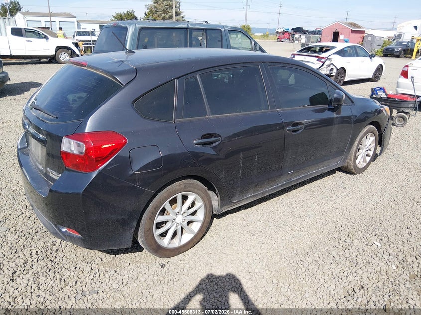 2014 Subaru Impreza VIN JF1GPAC65E8276172 IAAI salvage auction — NORMAL WEAR, Clear - Public Restricted (Oregon), sold $1,850 on 2026-07-13 (photo 4)