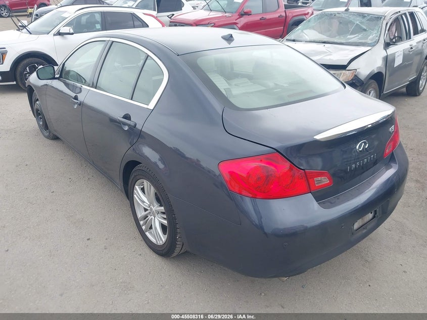 2011 Infiniti G37 VIN JN1CV6AP2BM303020 IAAI salvage auction — FRONT END, Salvage (California), sold $2,400 on 2026-07-17 (photo 3)