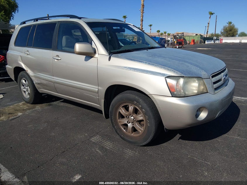 2007 Toyota Highlander VIN JTEGP21A170132266 IAAI salvage auction — RIGHT SIDE, Salvage (California), sold $725 on 2026-07-31 (photo 1)