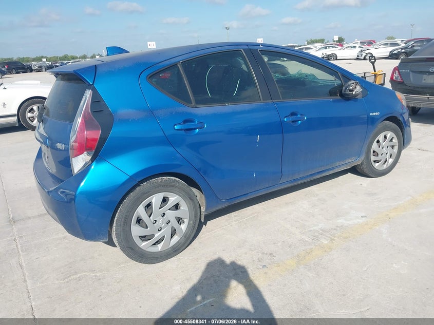 2015 Toyota Prius c VIN JTDKDTB32F1578965 IAAI salvage auction — FRONT END, Salvage (Texas), sold $1,850 on 2026-07-20 (photo 4)