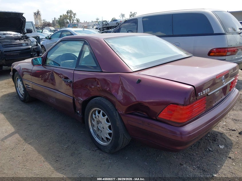1998 Mercedes-benz Sl-class VIN WDBFA67F4WF162478 IAAI salvage auction — SIDE, Salvage (California), sold $7,900 on 2026-07-15 (photo 3)