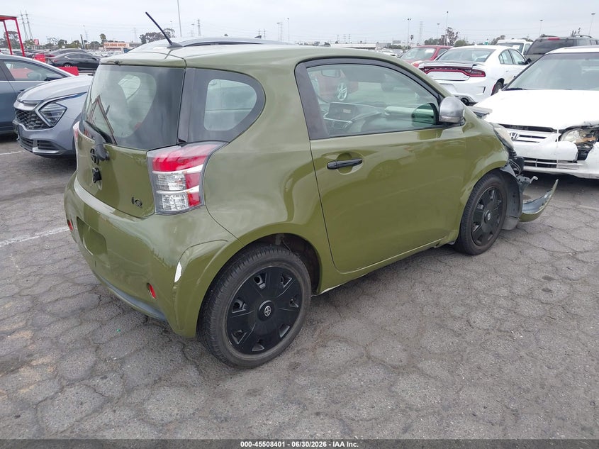 2013 Scion Iq VIN JTNJJXB0XDJ023868 IAAI salvage auction — FRONT END, Salvage (California), sold $1,000 on 2026-07-16 (photo 4)