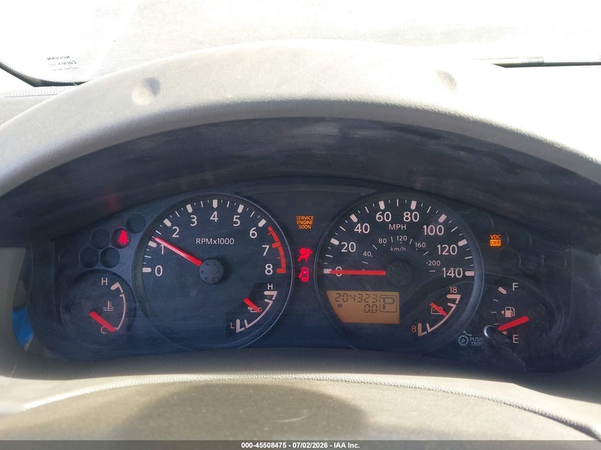 2007 Nissan Xterra VIN 5N1AN08U47C511387 IAAI salvage auction — NORMAL WEAR, Clear - Dealer Only (California), sold $650 on 2026-07-09 (photo 7)