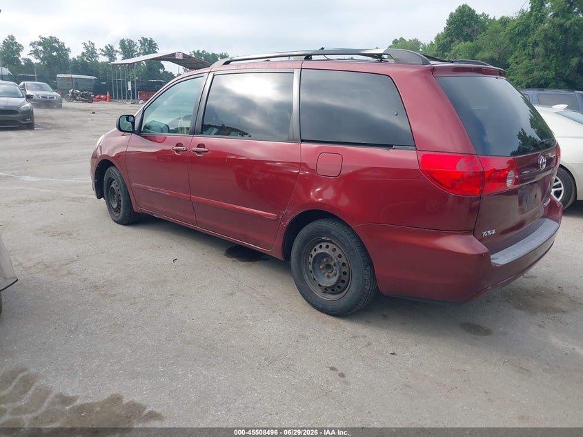 2006 Toyota Sienna VIN 5TDZA23C96S427852 IAAI salvage auction — NORMAL WEAR, Clear (Maryland), sold $825 on 2026-07-09 (photo 3)