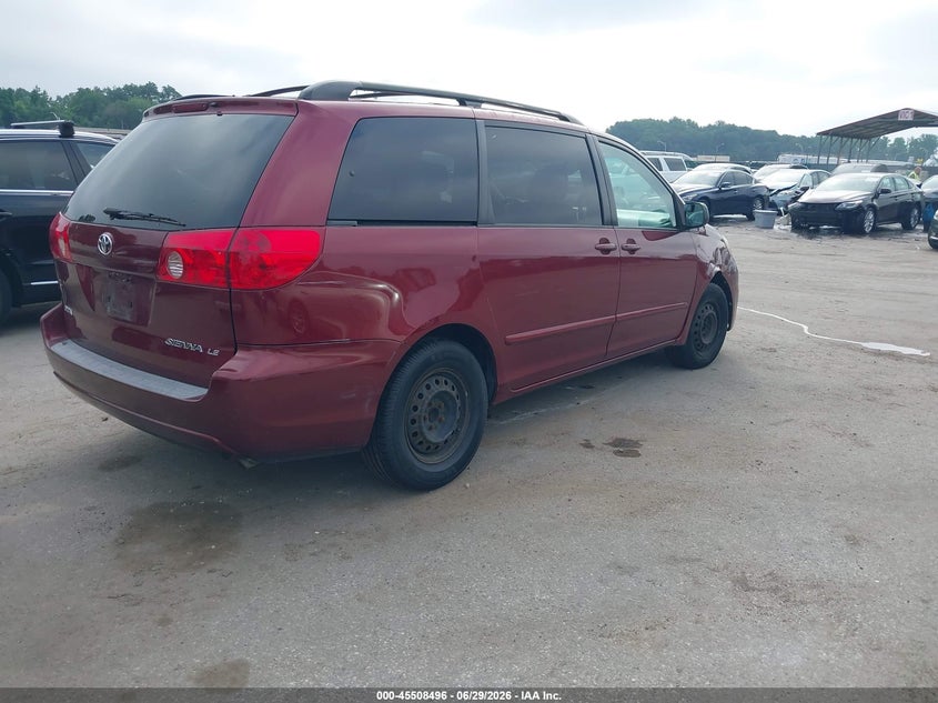 2006 Toyota Sienna VIN 5TDZA23C96S427852 IAAI salvage auction — NORMAL WEAR, Clear (Maryland), sold $825 on 2026-07-09 (photo 4)