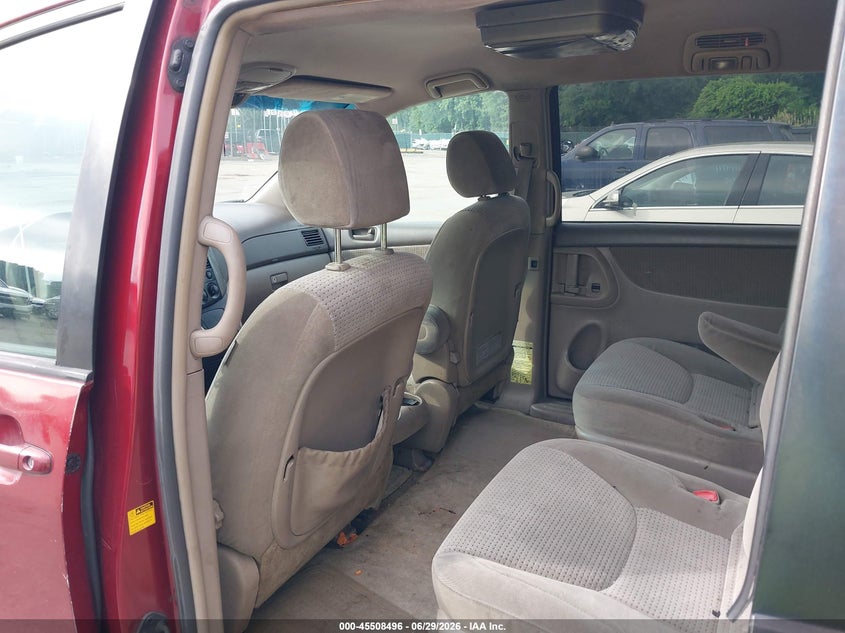 2006 Toyota Sienna VIN 5TDZA23C96S427852 IAAI salvage auction — NORMAL WEAR, Clear (Maryland), sold $825 on 2026-07-09 (photo 8)