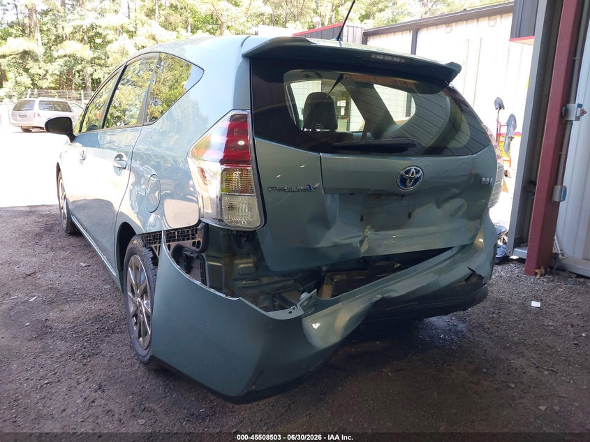 2017 Toyota Prius v VIN JTDZN3EU3HJ063637 IAAI salvage auction — REAR END, Salvage Title, sold $3,300 on 2026-07-30 (photo 6)