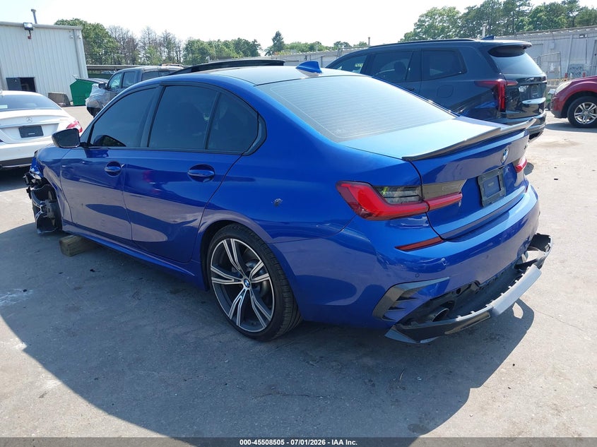 2020 BMW 3er VIN 3MW5R7J03L8B29814 IAAI salvage auction — LEFT FRONT, Wait Title, sold $8,100 on 2026-08-23 (photo 3)