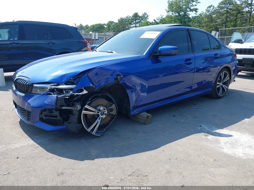 2020 BMW 3er VIN 3MW5R7J03L8B29814 IAAI salvage auction — LEFT FRONT, Wait Title, sold $8,100 on 2026-08-23 (photo 6)