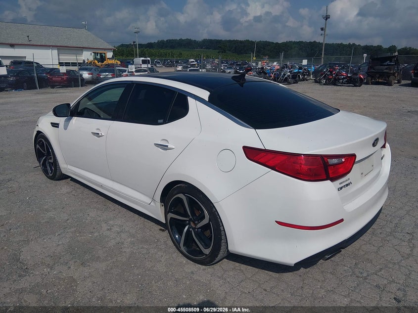 2015 Kia Optima VIN 5XXGN4A70FG434350 IAAI salvage auction — NORMAL WEAR, Clear (Pennsylvania), sold $1,725 on 2026-07-08 (photo 3)
