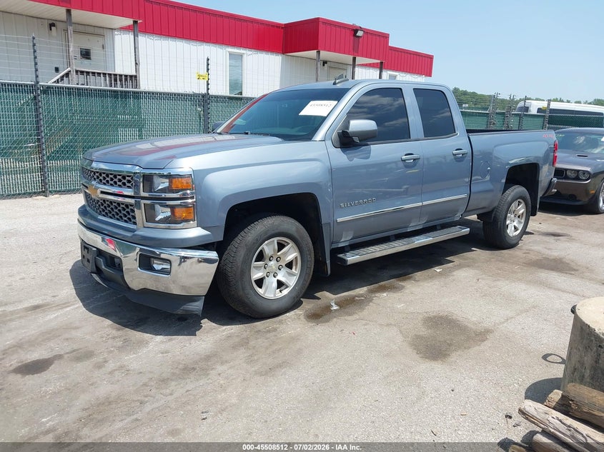 2015 Chevrolet Silverado VIN 1GCVKREH0FZ442056 IAAI salvage auction — FRONT & REAR, Salvage Title, sold $2,650 on 2026-07-24 (photo 2)