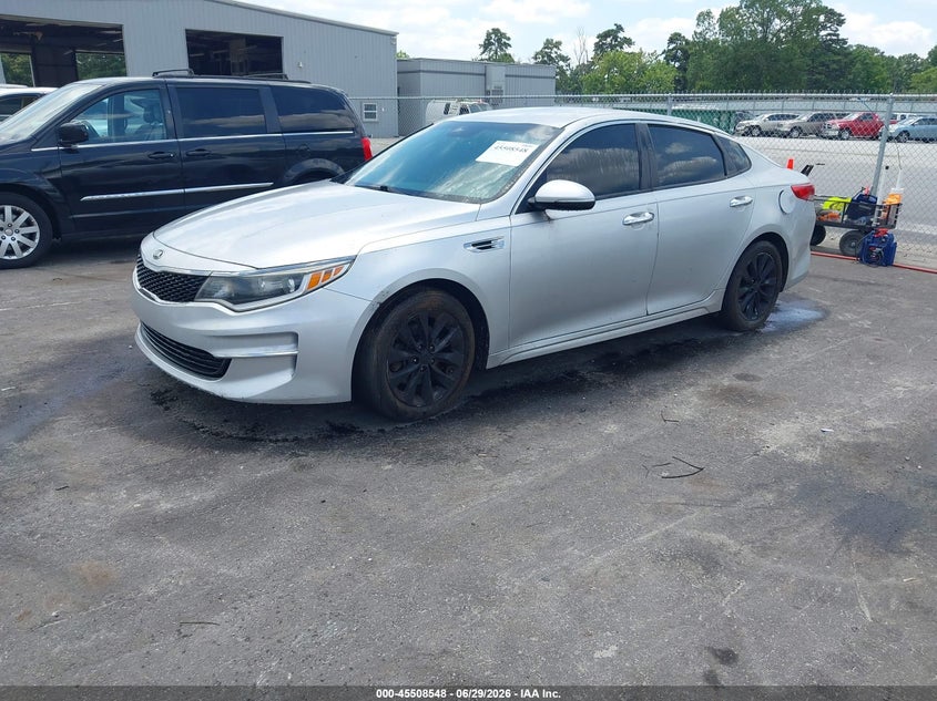 2016 Kia Optima VIN 5XXGT4L39GG059933 IAAI salvage auction — NORMAL WEAR, Clear (Georgia), sold $1,050 on 2026-07-22 (photo 2)