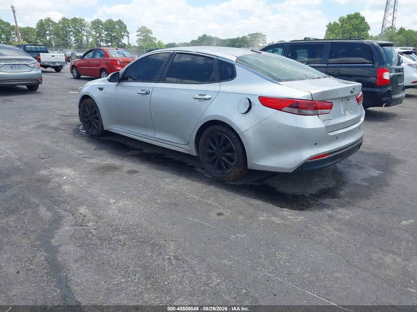 2016 Kia Optima VIN 5XXGT4L39GG059933 IAAI salvage auction — NORMAL WEAR, Clear (Georgia), sold $1,050 on 2026-07-22 (photo 3)