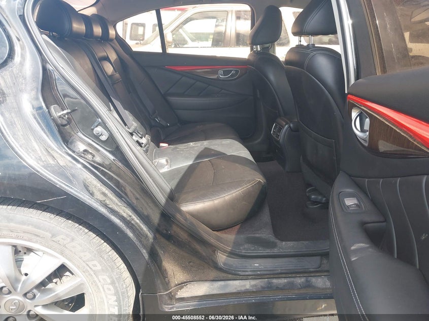 2014 Infiniti Q50 VIN JN1BV7AR5EM686538 IAAI salvage auction — FRONT END, Salvage Title, sold $25 on 2026-07-31 (photo 8)