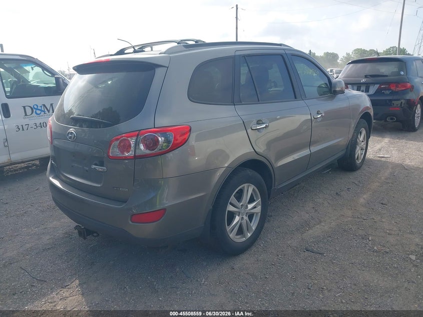 2012 Hyundai Santa fe VIN 5XYZKDAGXCG156825 IAAI salvage auction — NORMAL WEAR, Clear (Indiana), sold $600 on 2026-07-29 (photo 4)