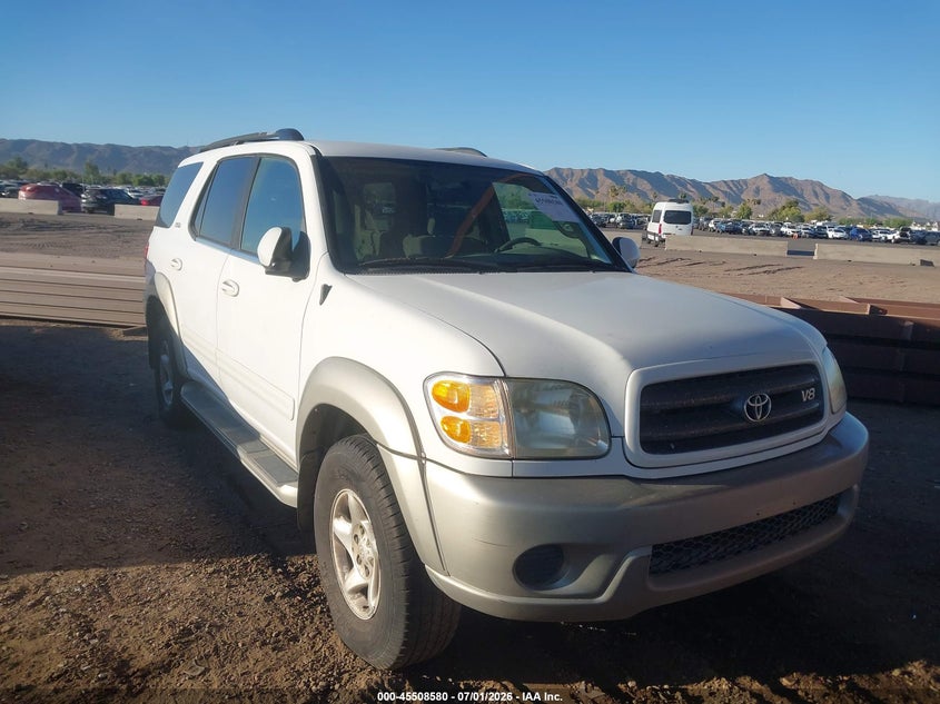 2001 Toyota Sequoia VIN 5TDZT34A01S052830 IAAI salvage auction — NORMAL WEAR, Clear (Arizona), sold $300 on 2026-07-21 (photo 1)