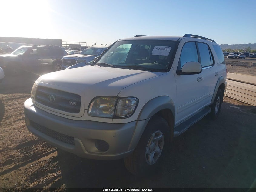 2001 Toyota Sequoia VIN 5TDZT34A01S052830 IAAI salvage auction — NORMAL WEAR, Clear (Arizona), sold $300 on 2026-07-21 (photo 2)
