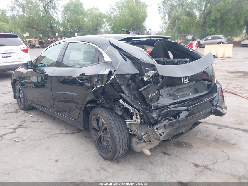 2018 Honda Civic VIN SHHFK7H55JU426782 IAAI salvage auction — REAR END, Salvage (California), sold $2,550 on 2026-07-28 (photo 3)