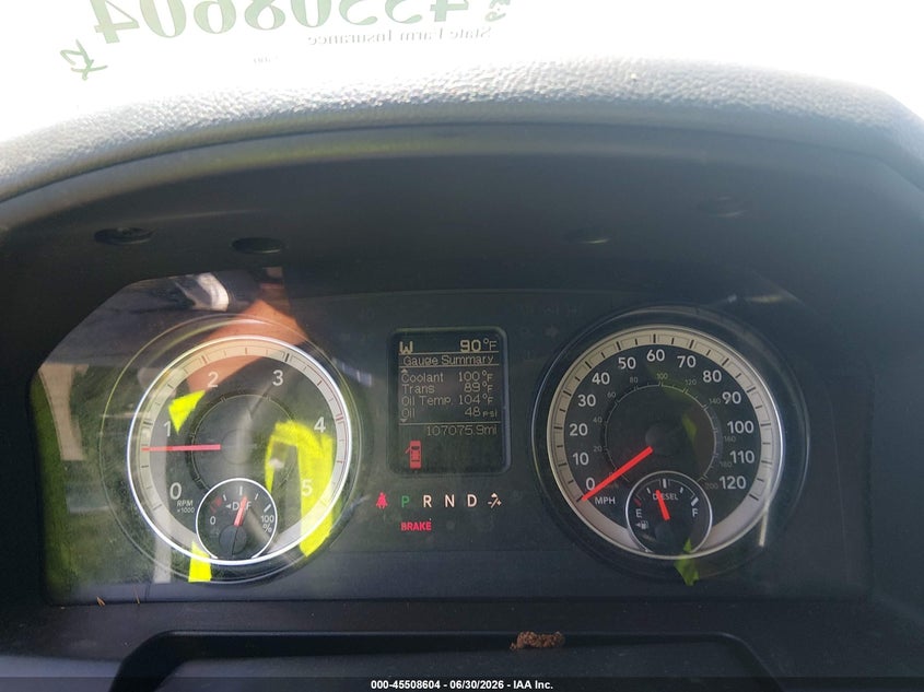 2016 Ram 2500 VIN 3C6UR5CL7GG260970 IAAI salvage auction — STORM DAMAGE, Salvage Title, sold $11,500 on 2026-07-29 (photo 7)