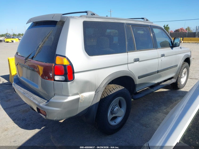2000 Mitsubishi Montero VIN JA4LS31H4YP814856 IAAI salvage auction — NORMAL WEAR, Clear - Dealer Only (California), sold $650 on 2026-07-09 (photo 4)