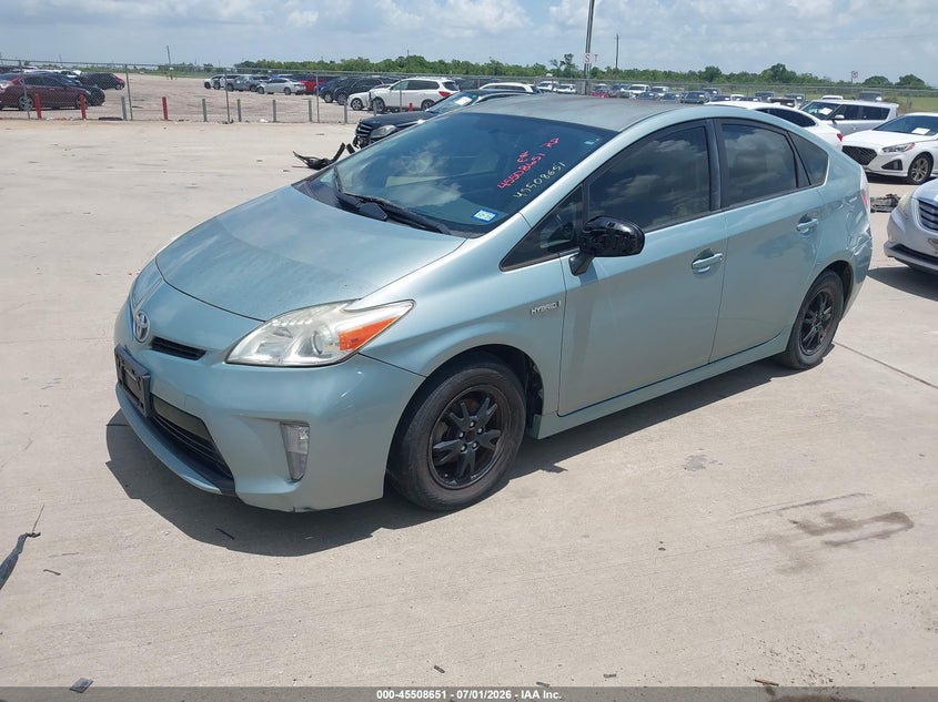 2014 Toyota Prius VIN JTDKN3DU3E1752852 IAAI salvage auction — NORMAL WEAR, Original (Texas), sold $1,525 on 2026-07-31 (photo 2)